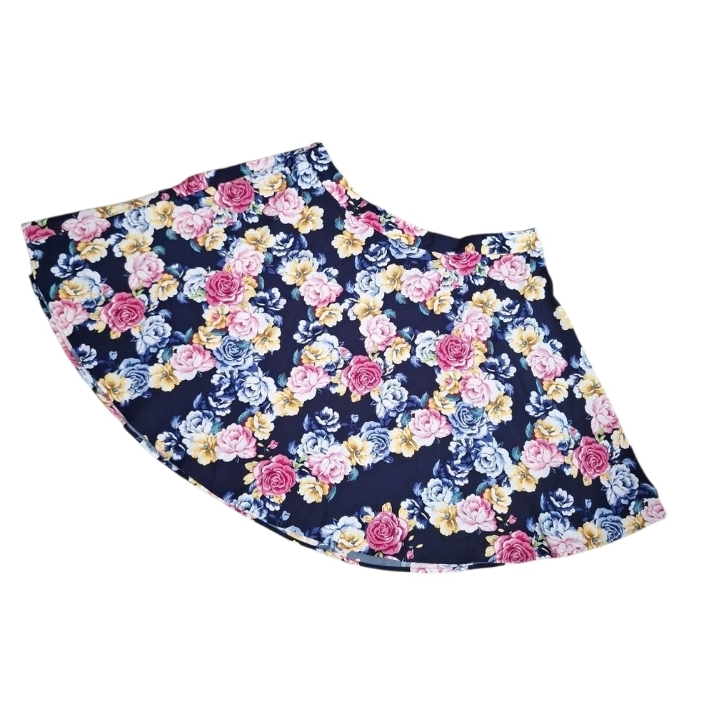 Vibrant Floral Circle Skater Skirt Size 2XL - Picture 3 of 6